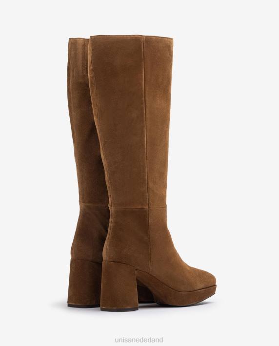 Unisa 02B01026 laars met hak en plateauzool vrouwen mode