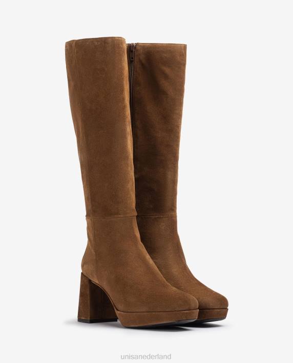 Unisa 02B01026 laars met hak en plateauzool vrouwen mode