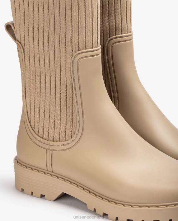 Unisa 02B01029 superzachte regenlaarzen vrouwen bruin