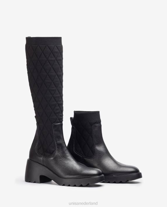 Unisa 02B01034 laars met gerecyclede stretchstof vrouwen bevallig