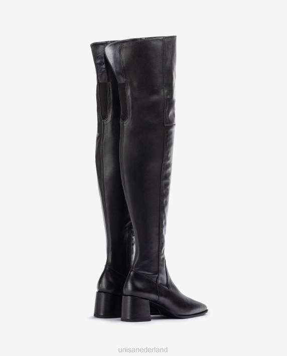 Unisa 02B01041 dijlaars met vierkante neus vrouwen mode