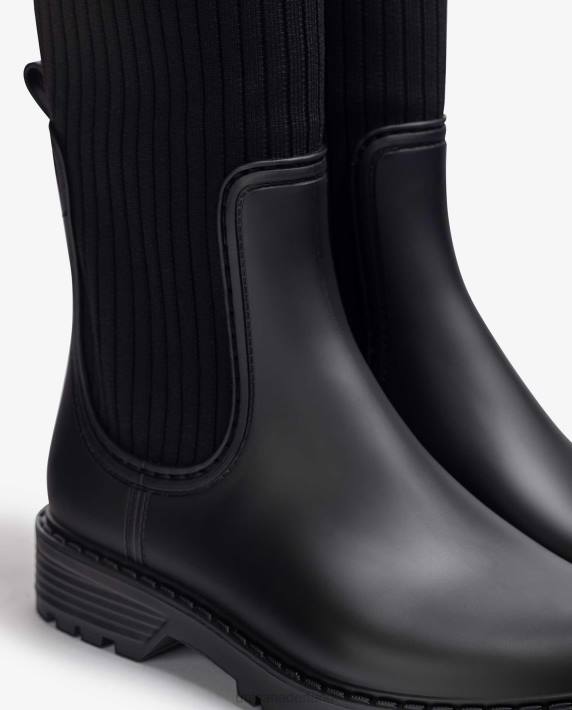 Unisa 02B01045 superzachte regenlaarzen vrouwen zwart