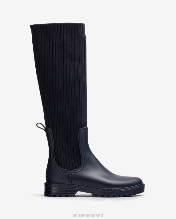 Unisa 02B01047 superzachte regenlaarzen vrouwen blauw