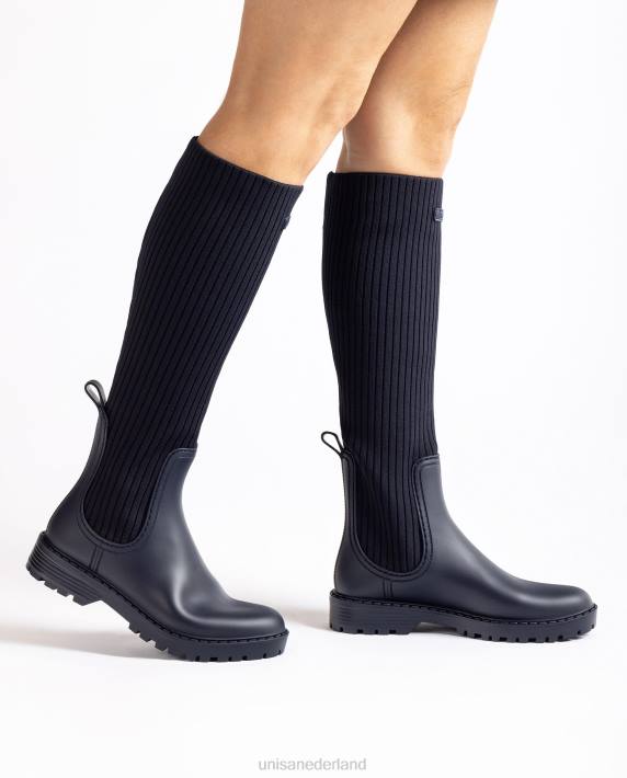 Unisa 02B01047 superzachte regenlaarzen vrouwen blauw