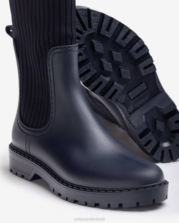 Unisa 02B01047 superzachte regenlaarzen vrouwen blauw