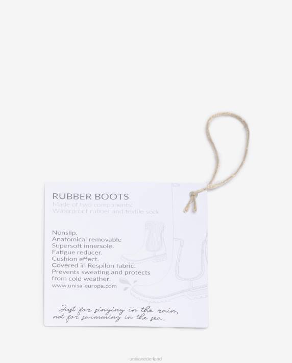 Unisa 02B01047 superzachte regenlaarzen vrouwen blauw