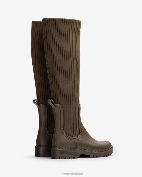 Unisa 02B01048 superzachte regenlaarzen vrouwen groente