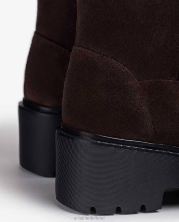 Unisa 02B01063 laarzen met binnenrits vrouwen bruin