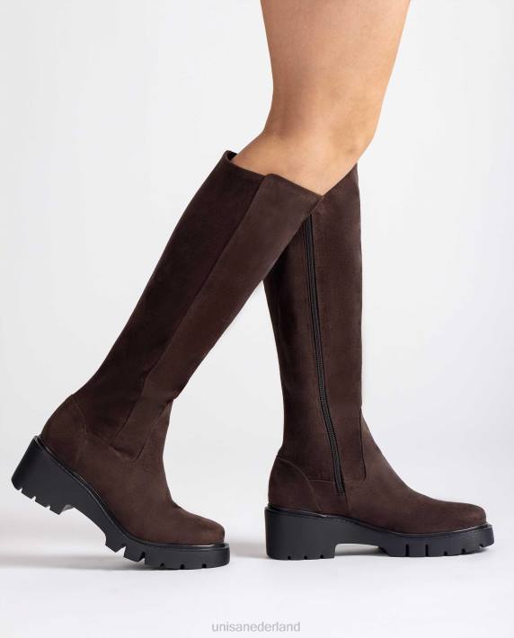 Unisa 02B01063 laarzen met binnenrits vrouwen bruin