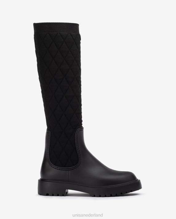 Unisa 02B01067 rubberboot vrouwen zwart