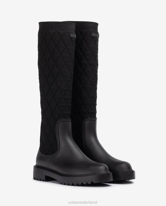 Unisa 02B01067 rubberboot vrouwen zwart