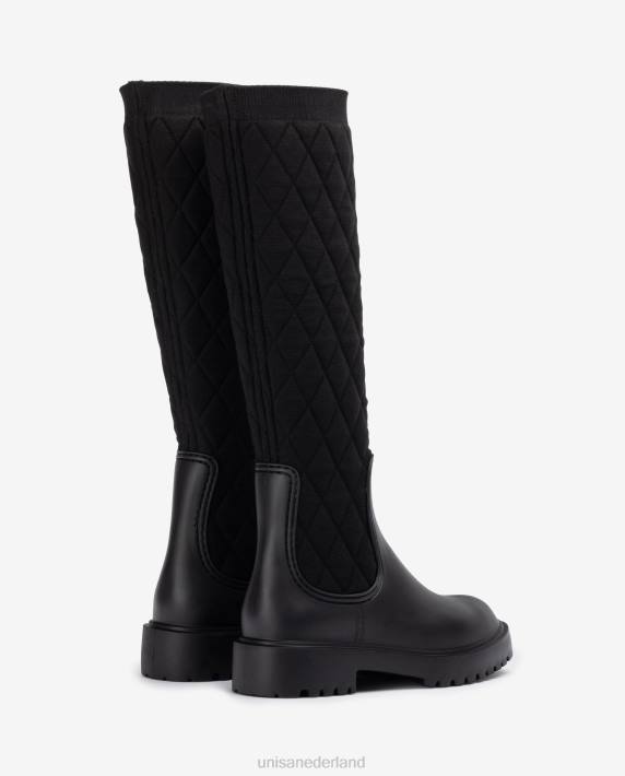 Unisa 02B01067 rubberboot vrouwen zwart