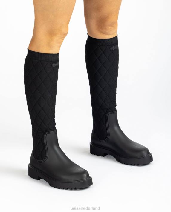 Unisa 02B01067 rubberboot vrouwen zwart
