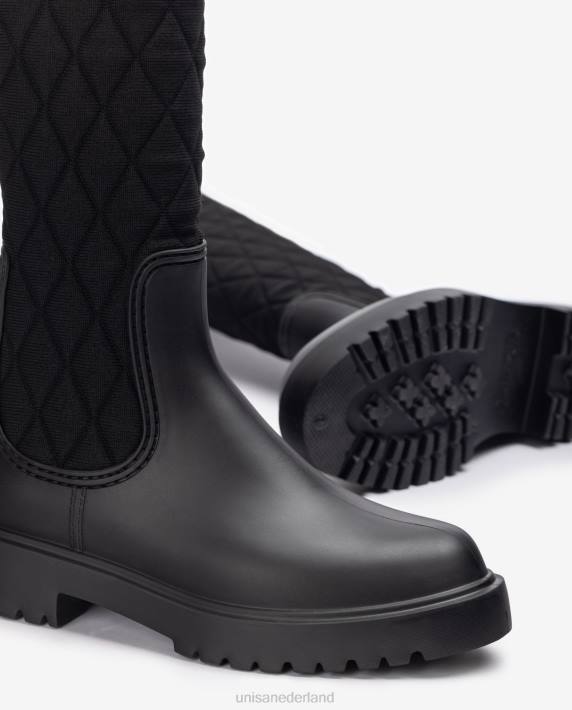 Unisa 02B01067 rubberboot vrouwen zwart