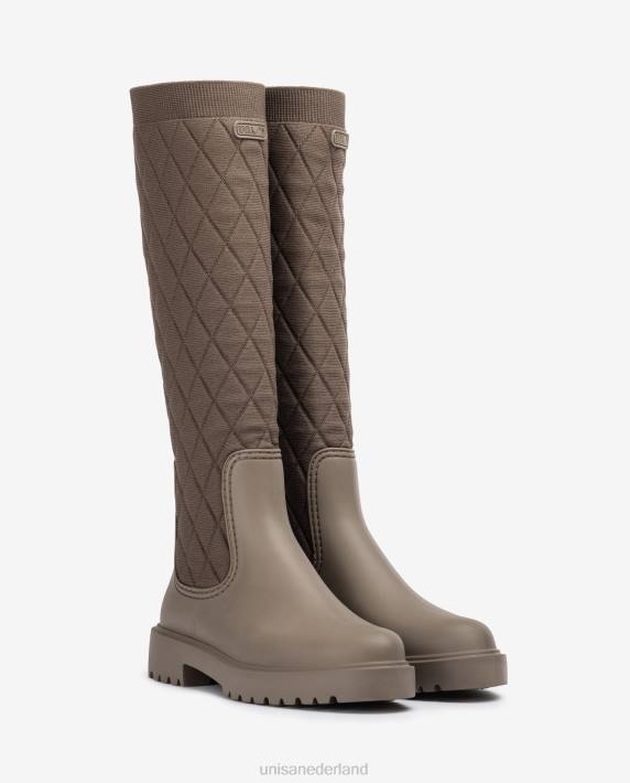 Unisa 02B01068 rubberboot vrouwen bruin