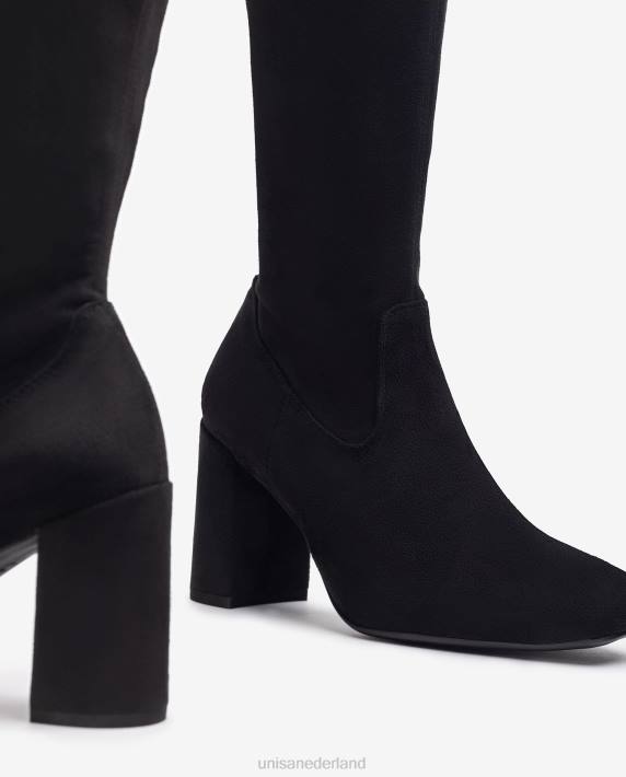 Unisa 02B01078 dijlaars met vierkante neus vrouwen mode