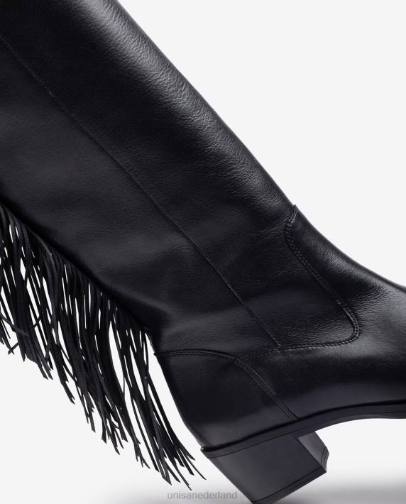 Unisa 02B01079 leren laars met kwastjes vrouwen bevallig