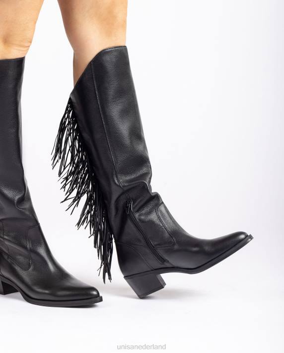 Unisa 02B01079 leren laars met kwastjes vrouwen bevallig