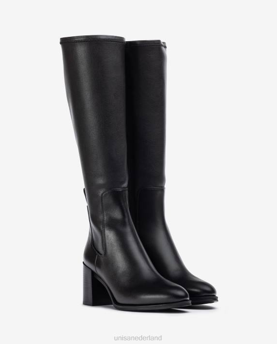 Unisa 02B01081 hoog uitgesneden laars met stretchstof vrouwen mode