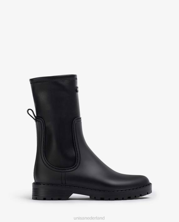 Unisa 02B0853 rubberboot vrouwen zwart