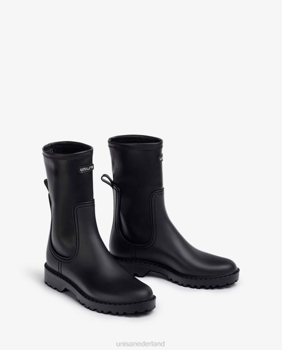 Unisa 02B0853 rubberboot vrouwen zwart