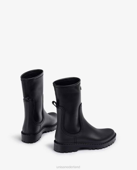 Unisa 02B0853 rubberboot vrouwen zwart
