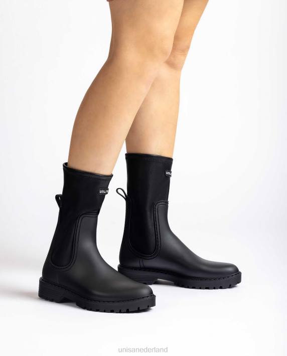 Unisa 02B0853 rubberboot vrouwen zwart