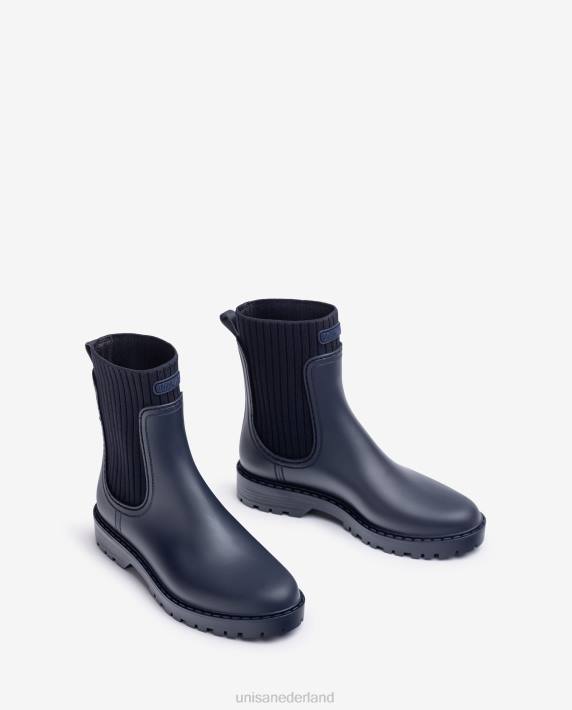 Unisa 02B0856 superzachte wellington enkellaarzen vrouwen blauw