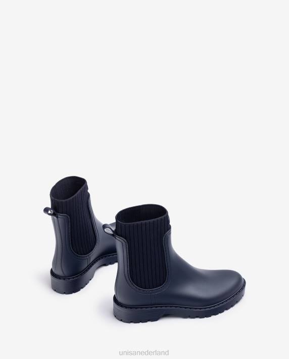 Unisa 02B0856 superzachte wellington enkellaarzen vrouwen blauw