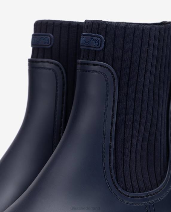 Unisa 02B0856 superzachte wellington enkellaarzen vrouwen blauw