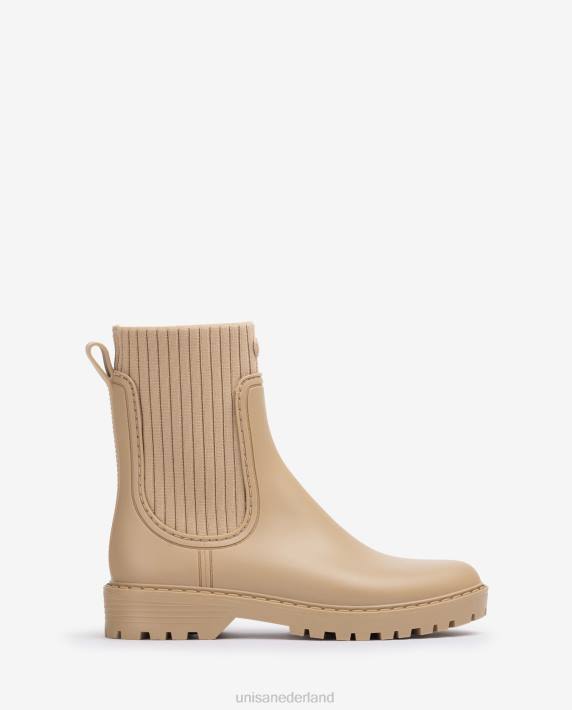 Unisa 02B0857 superzachte wellington enkellaarzen vrouwen beige