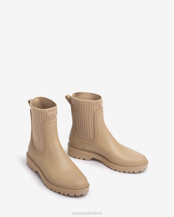 Unisa 02B0857 superzachte wellington enkellaarzen vrouwen beige