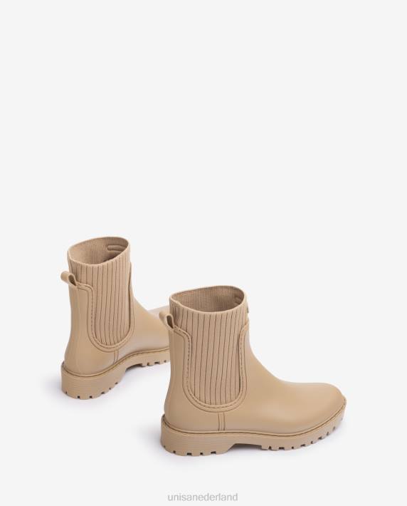 Unisa 02B0857 superzachte wellington enkellaarzen vrouwen beige