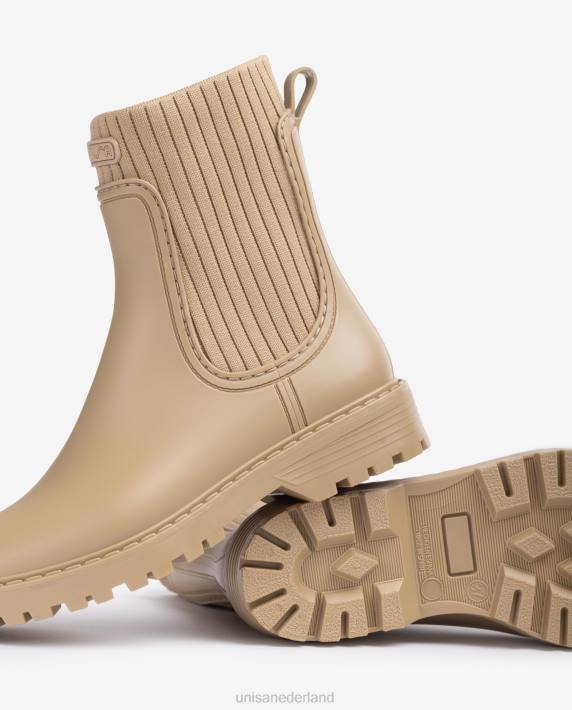Unisa 02B0857 superzachte wellington enkellaarzen vrouwen beige