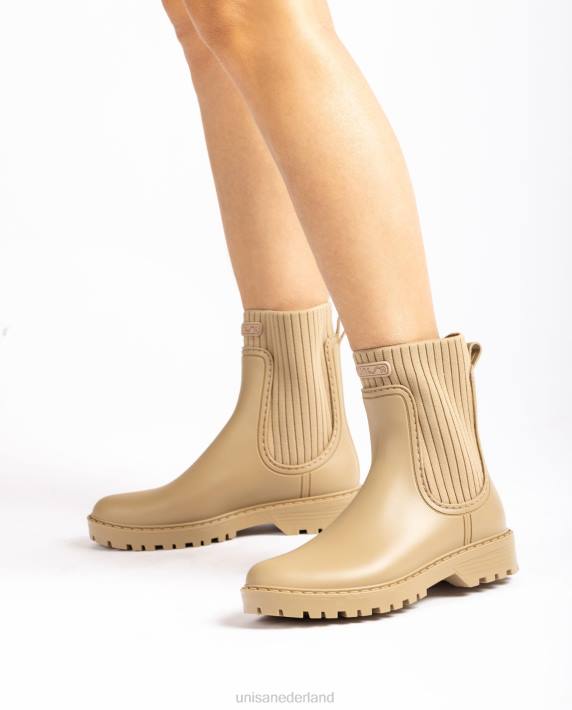 Unisa 02B0857 superzachte wellington enkellaarzen vrouwen beige