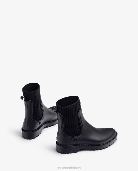 Unisa 02B0858 superzachte wellington enkellaarzen vrouwen zwart