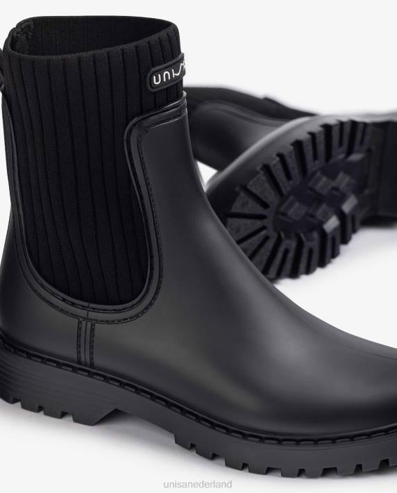 Unisa 02B0858 superzachte wellington enkellaarzen vrouwen zwart