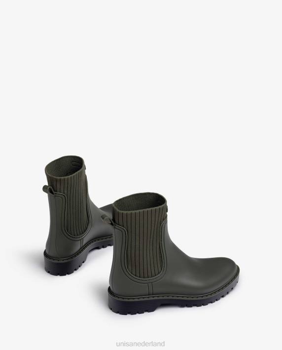 Unisa 02B0859 superzachte wellington enkellaarzen vrouwen groente