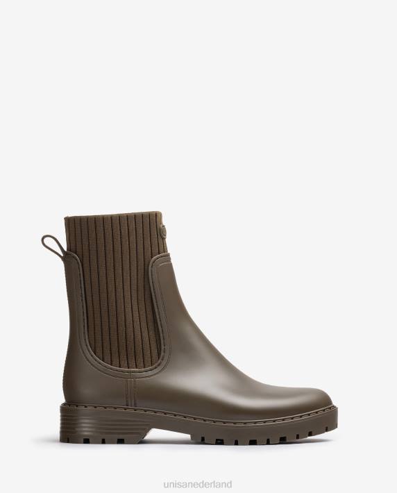 Unisa 02B0861 superzachte wellington enkellaarzen vrouwen groente