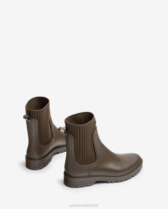 Unisa 02B0861 superzachte wellington enkellaarzen vrouwen groente