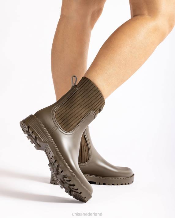 Unisa 02B0861 superzachte wellington enkellaarzen vrouwen groente
