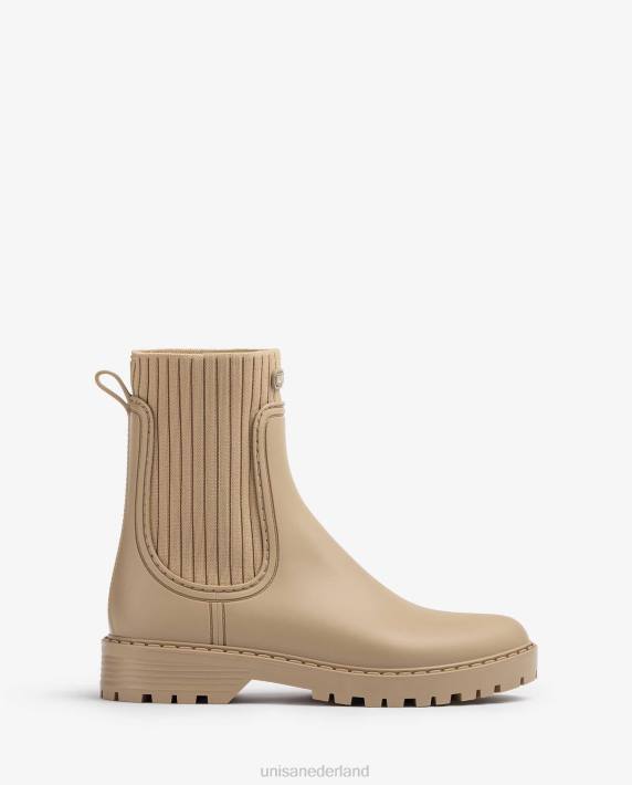 Unisa 02B0862 superzachte wellington enkellaarzen vrouwen bruin