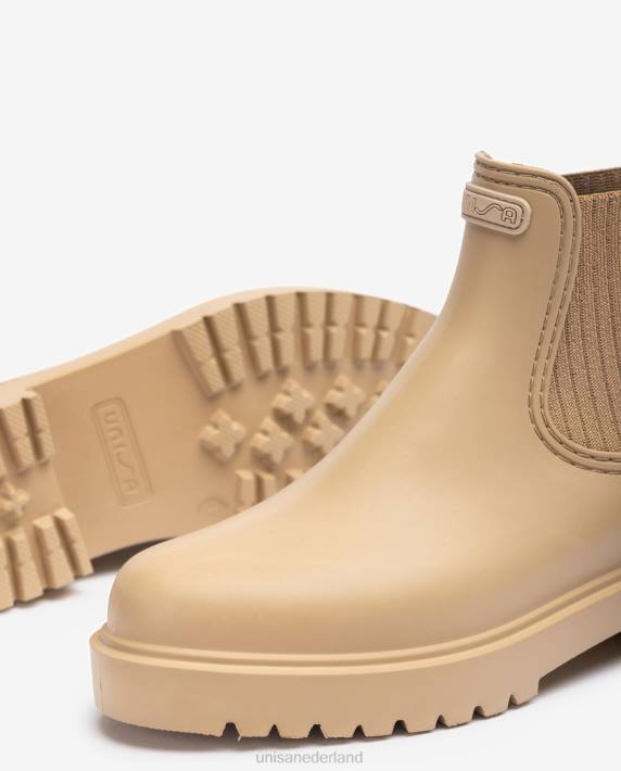 Unisa 02B0863 rubberboot vrouwen beige
