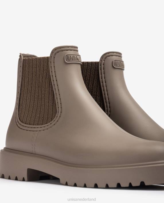 Unisa 02B0865 rubberboot vrouwen bruin