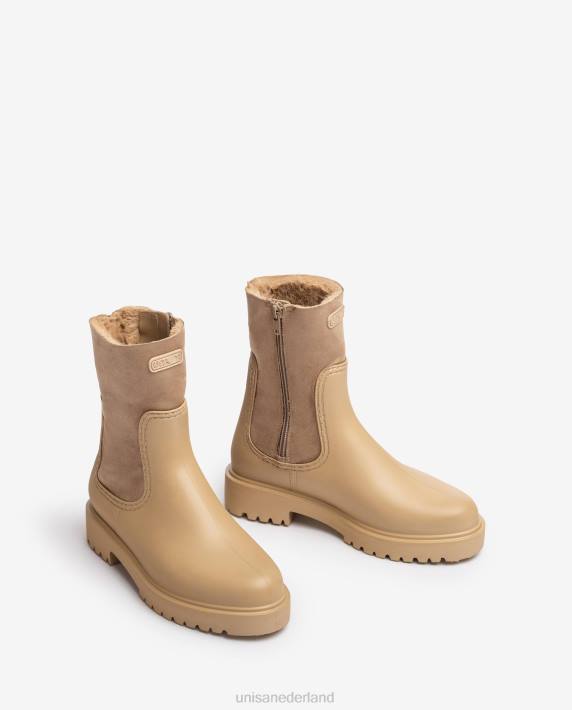 Unisa 02B0866 rubberboot vrouwen beige