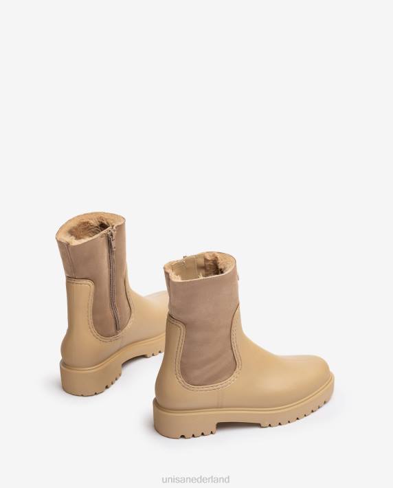 Unisa 02B0866 rubberboot vrouwen beige
