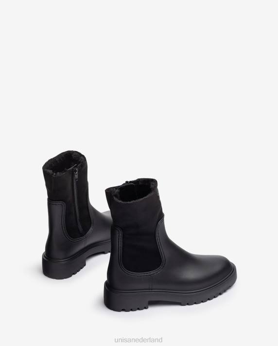 Unisa 02B0867 rubberboot vrouwen zwart