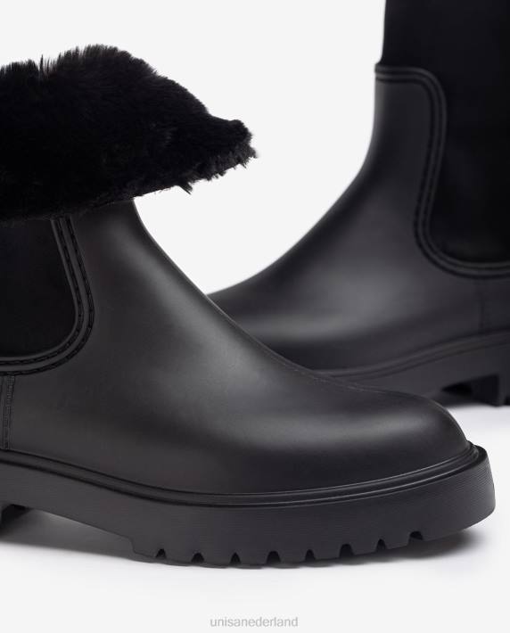 Unisa 02B0867 rubberboot vrouwen zwart