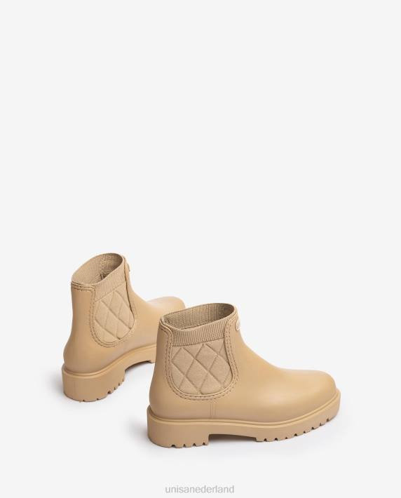 Unisa 02B0869 rubberen enkellaars vrouwen beige