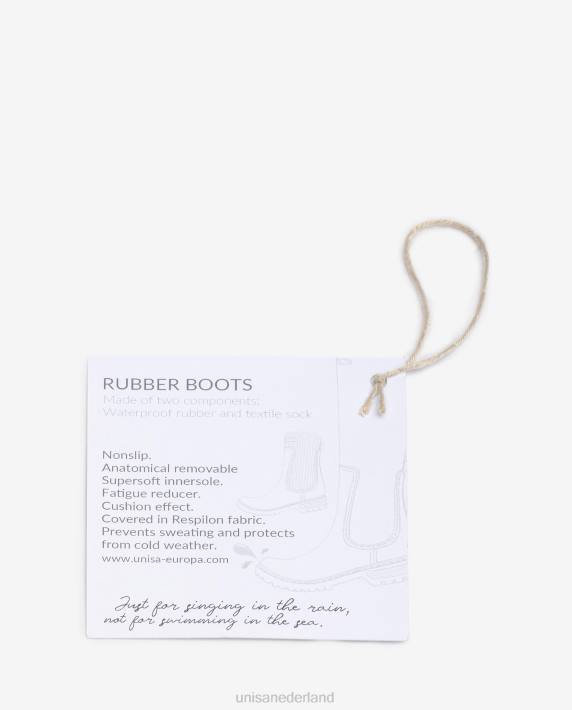 Unisa 02B0871 rubberen enkellaars vrouwen wit